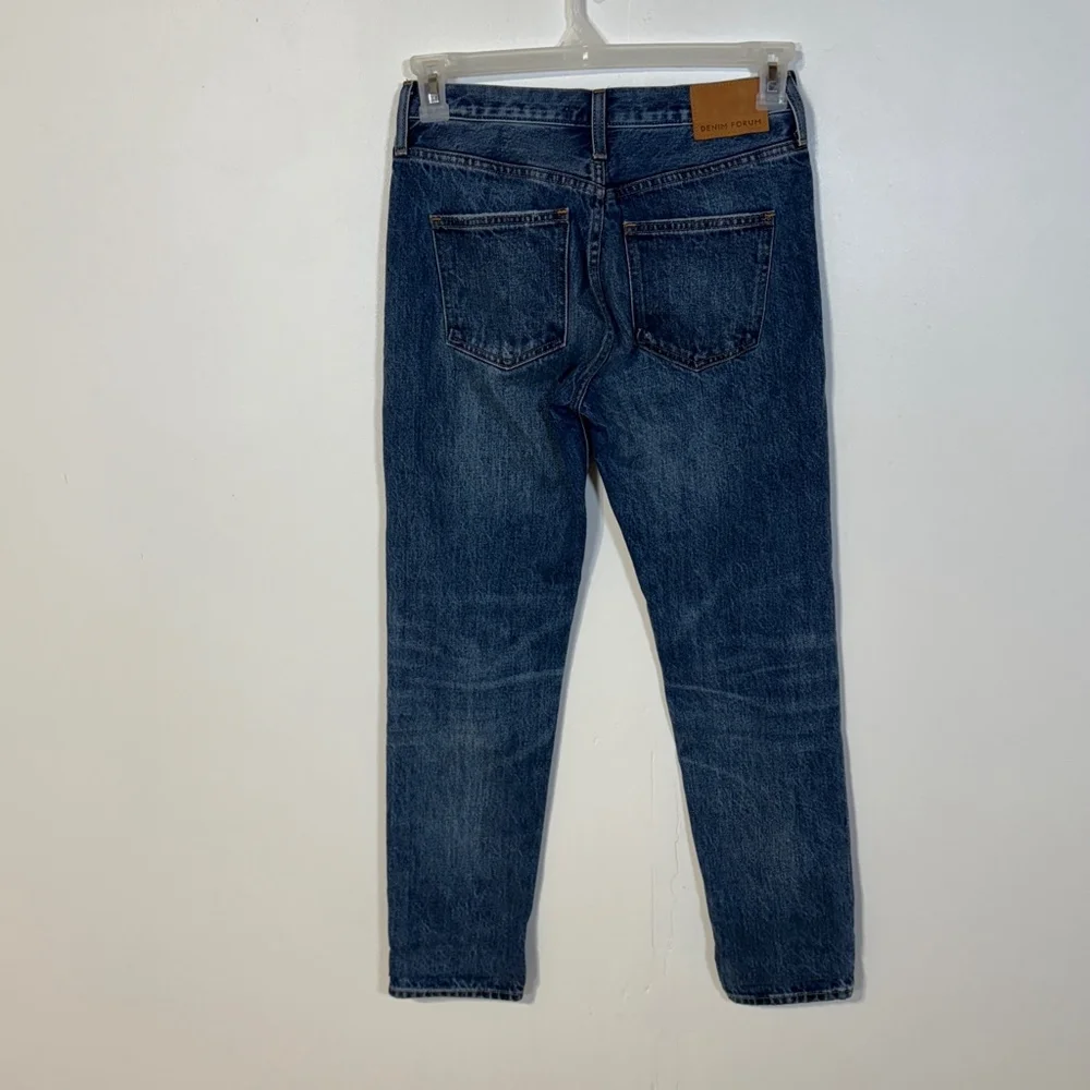Denim Forum The Ex Boyfriend Jeans Women’s Size 24 Blue Button Fly Aritzia